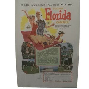 Vintage 1955 Florida Bright all Over Ad Advertisement
